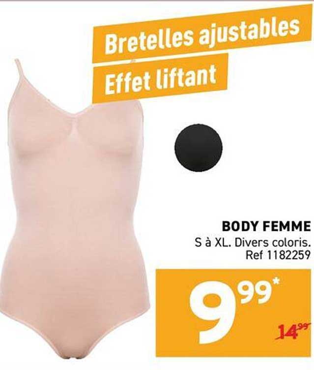 Bretelles ajustables Effet liftant BODY FEMME S à XL. Divers coloris. Ref 1182259