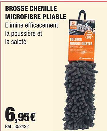 BROSSE CHENILLE MICROFIBRE PLIABLE
