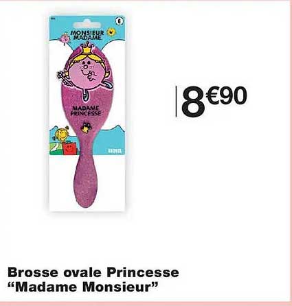 Brosse ovale Princesse “Madame Monsieur”
