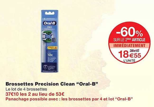 Brossettes Precision Clean “Oral-B”