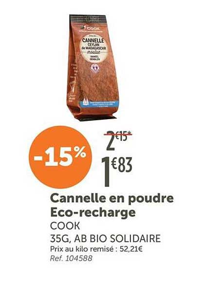 Cannelle en poudre Eco-recharge