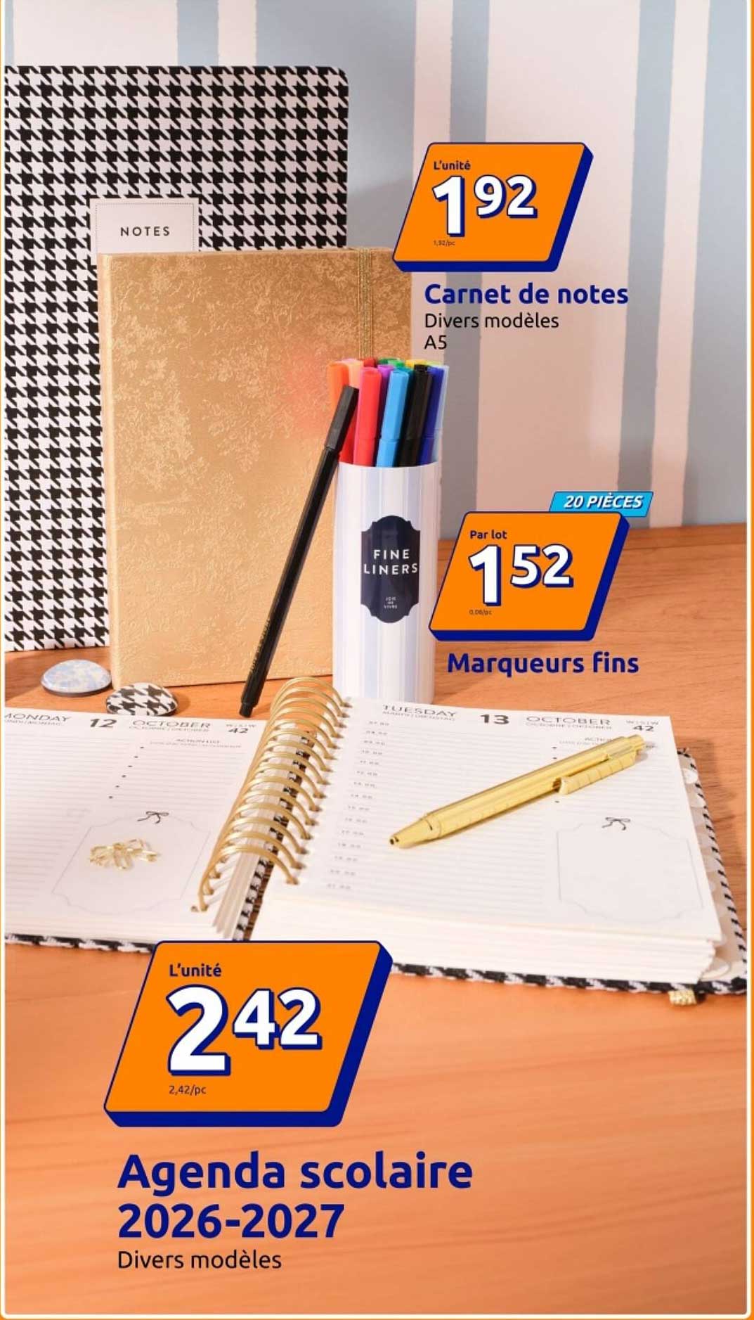 Carnet de notes Divers modèles A5