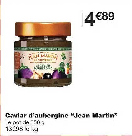 Caviar d’aubergine “Jean Martin”