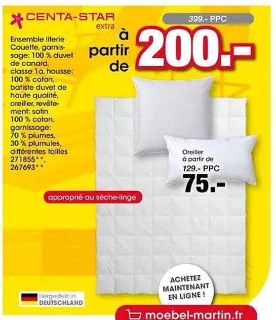 CENTA-STAR extra à partir de 200.-