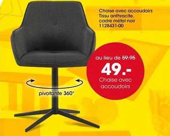 Chaise avec accoudoirs