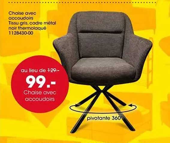 Chaise avec accoudoirs