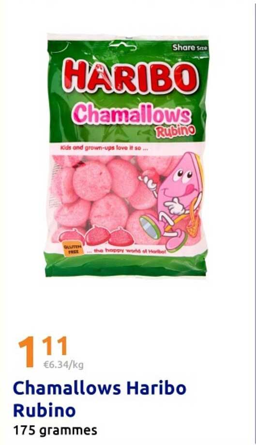 Chamallows Haribo Rubino