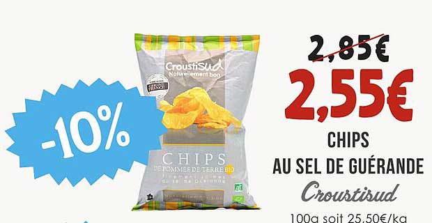 CHIPS AU SEL DE GUÉRANDE Croustisud