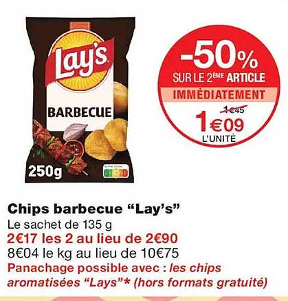Chips barbecue “Lay’s”