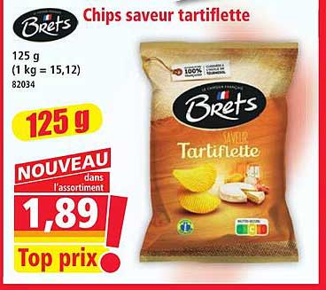 Chips saveur tartiflette