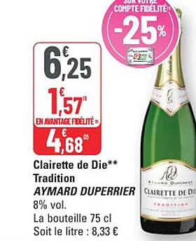 Clairette de Die** Tradition AYMAND DUPERRIER