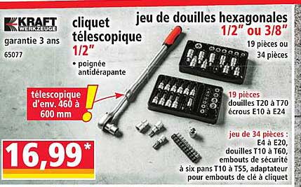 cliquet télescopique 1/2"
