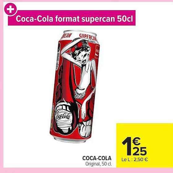 Coca-Cola format supercan 50cl
