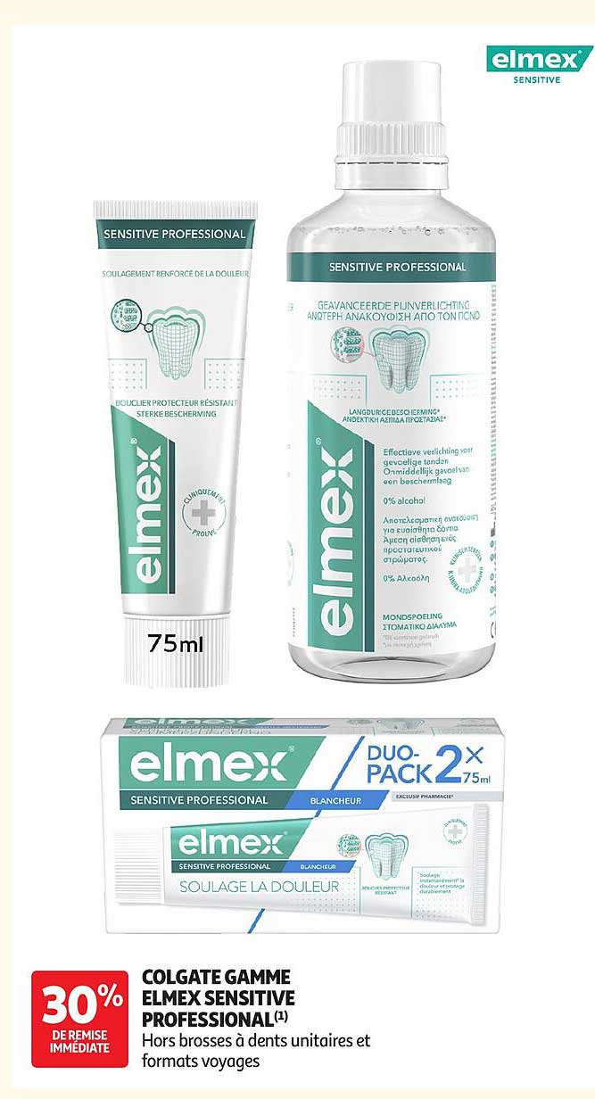 COLGATE GAMME ELMEX SENSITIVE PROFESSIONAL(1)
