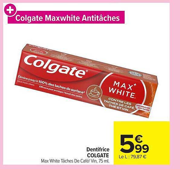 Colgate Maxwhite Antitaches
