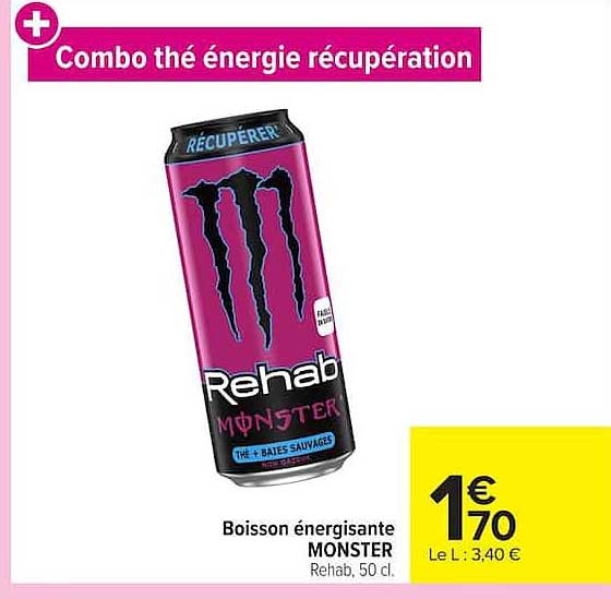 Combo thé énergie récupération