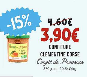 CONFITURE CLEMENTINE CORSE
