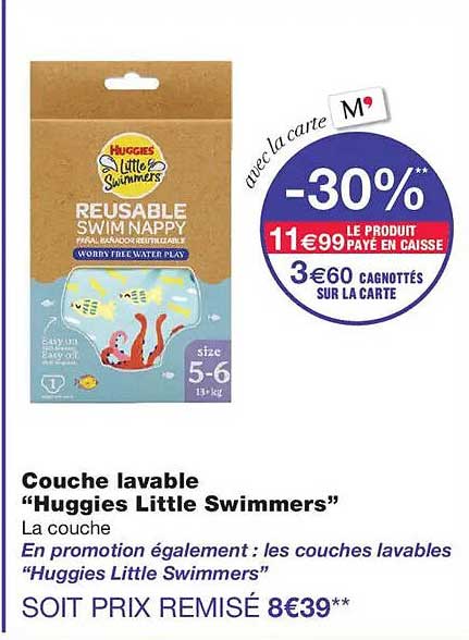 Couche lavable "Huggies Little Swimmers"
