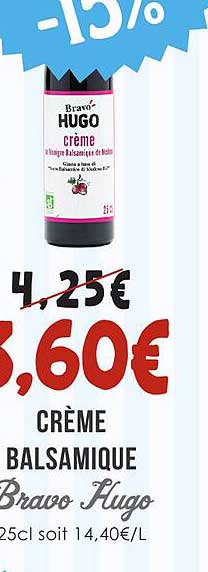 CRÈME BALSAMIQUE Bravo Hugo