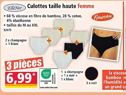 Culottes taille haute femme