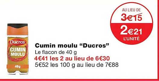 Cumin moulu “DuCros”