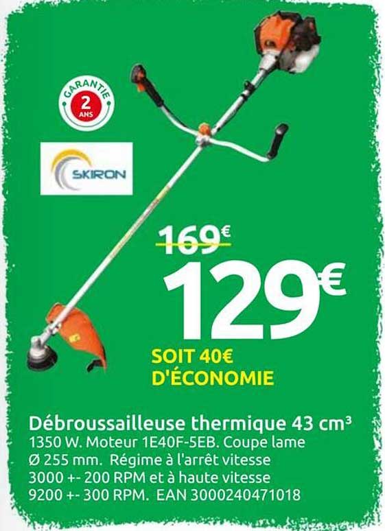 Débroussailleuse thermique 43 cm³