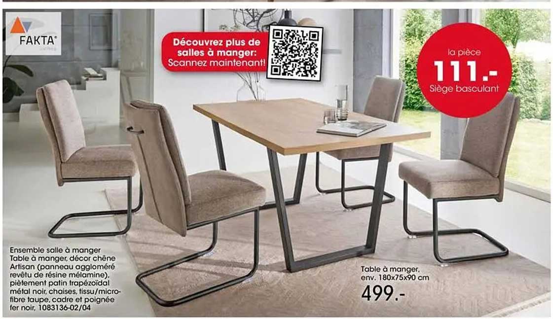 Décorez plus de salles à manger: Scannez maintenant!