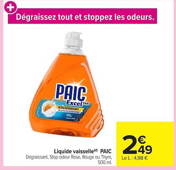 Dégraissez tout et stoppez les odeurs.