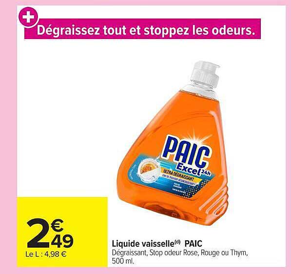 Dégraissez tout et stoppez les odeurs.