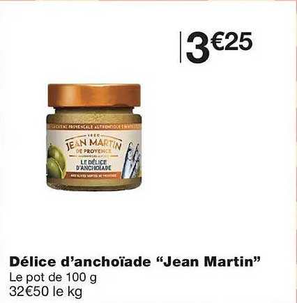 Délice d’anchoïade “Jean Martin”