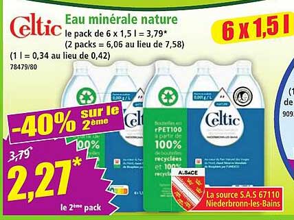 Eau minérale nature