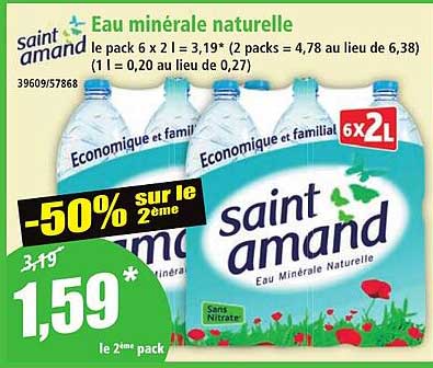 Eau minérale naturelle