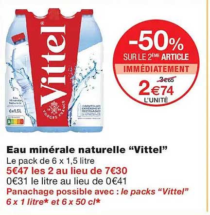 Eau minérale naturelle “Vittel”