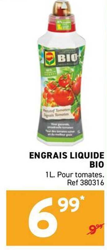 ENGRAIS LIQUIDE BIO 1L. Pour tomates. Ref 380316