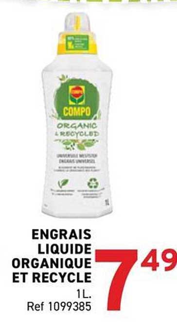 ENGRAIS LIQUIDE ORGANIQUE ET RECYCLE