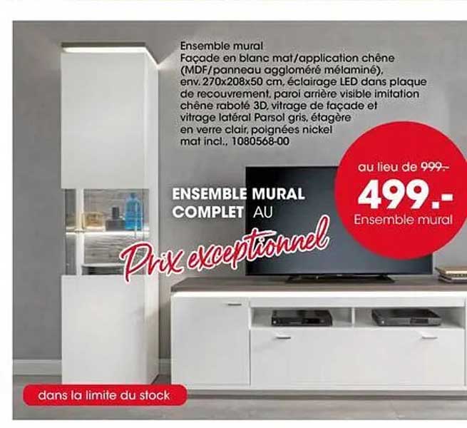 ENSEMBLE MURAL COMPLET AU Prix exceptionnel