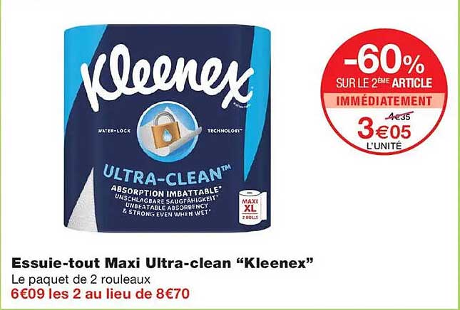 Essuie-tout Maxi Ultra-clean “Kleenex”