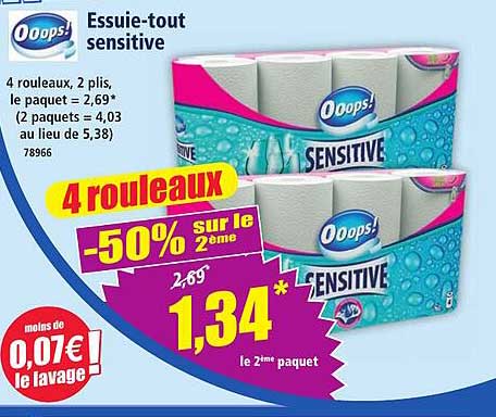 Essuie-tout sensitive