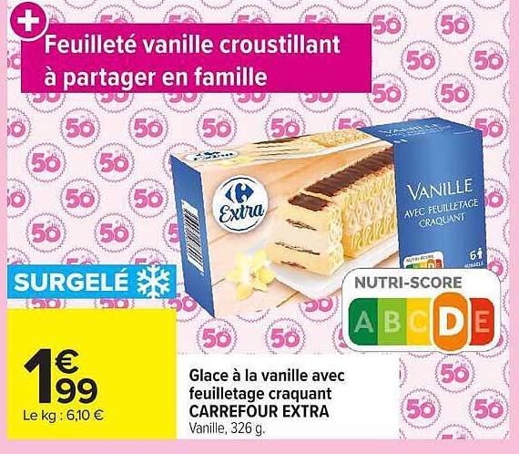 Feuilleté vanille croustillant à partager en famille