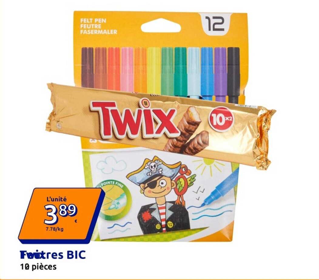 Feutres BIC 10 pièces