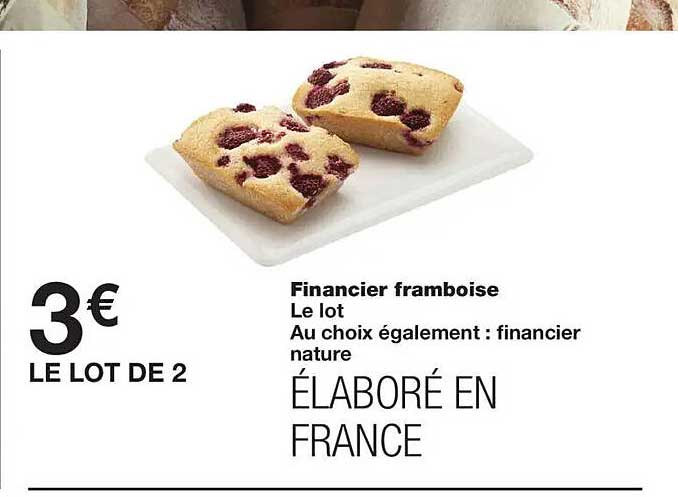 Financier framboise