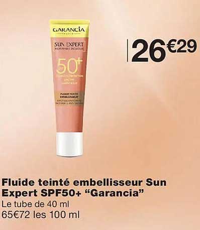 Fluide teinté embellisseur Sun Expert SPF50+ “Garancia”