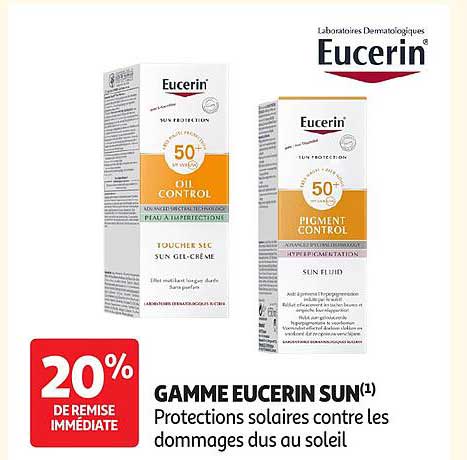 GAMME EUCERIN SUN(1) Protections solaires contre les dommages dus au soleil