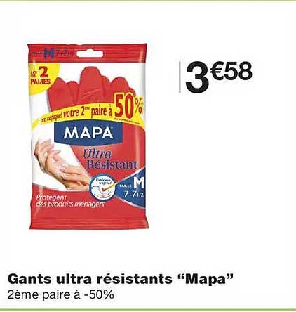 Gants ultra résistants “Mapa” 2ème paire à -50%