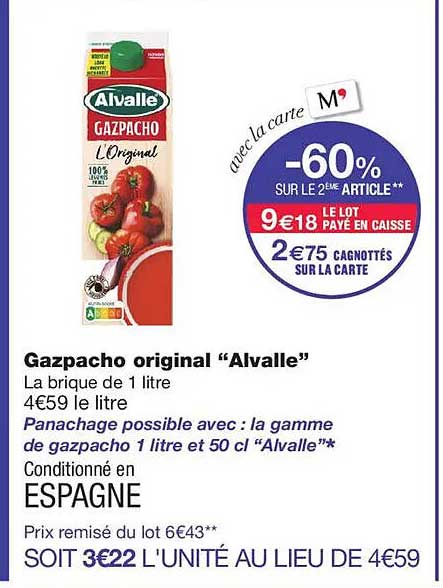 Gazpacho original “Alvalle”
