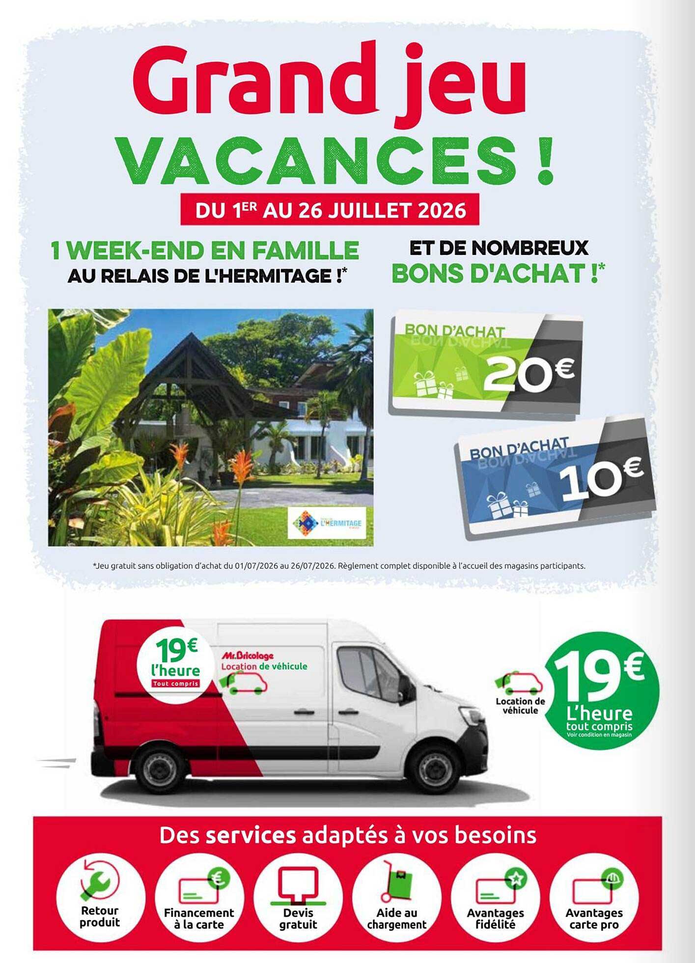 Grand jeu VACANCES !