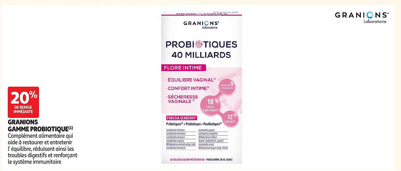 GRANIONS GAMME PROBIOTIQUE