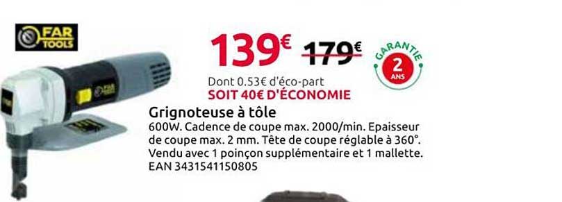 Grignoteuse à tôle