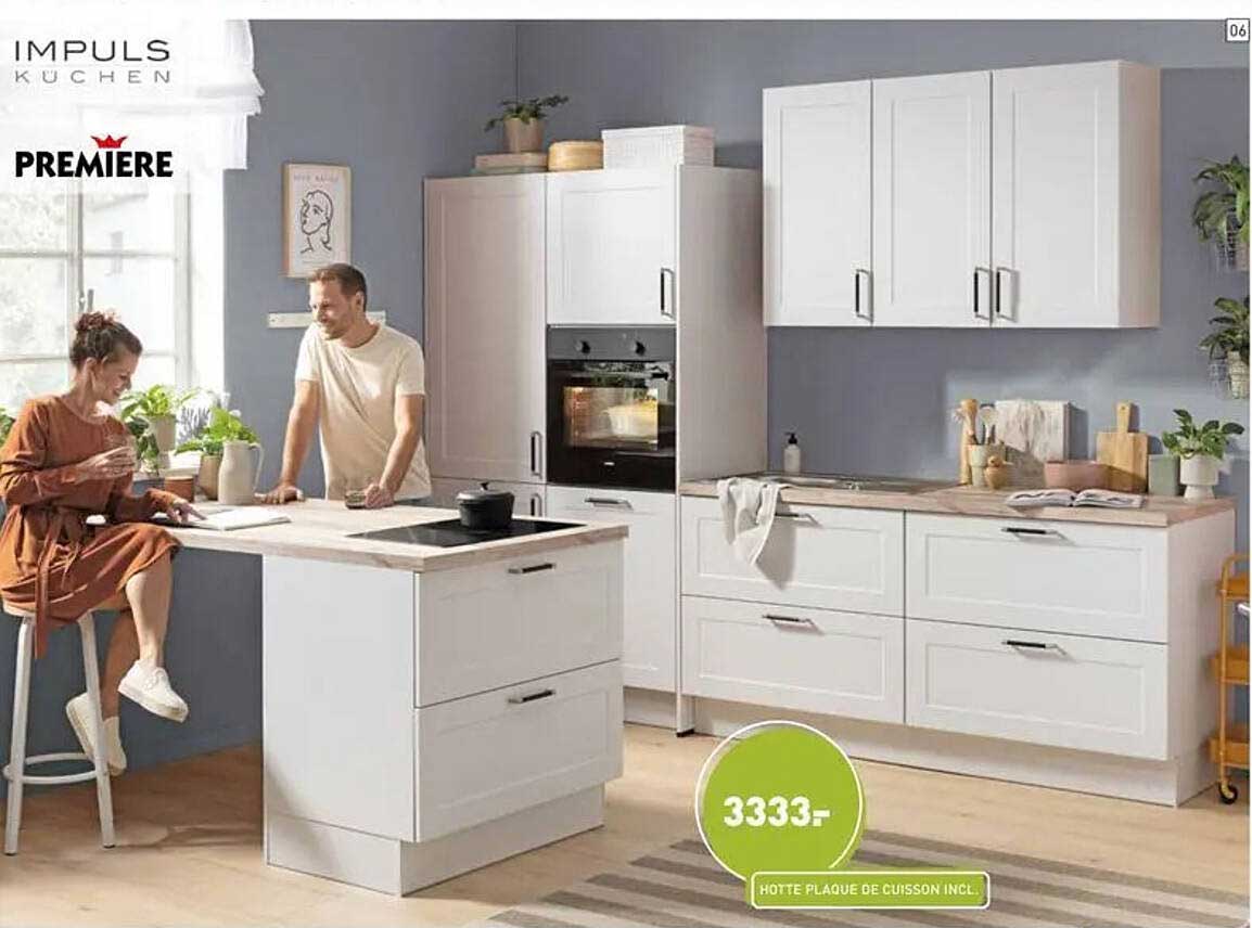 HOTTE PLAQUE DE CUISSON INCL.