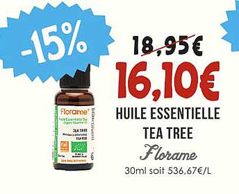 HUILE ESSENTIELLE TEA TREE Floreme